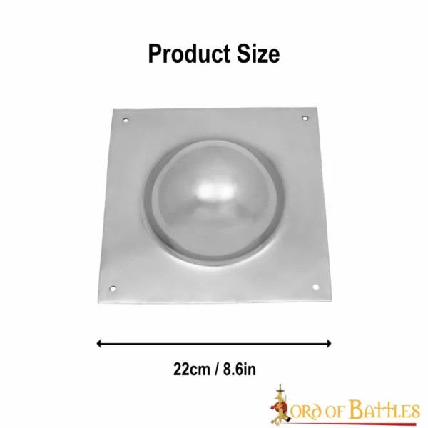 Umbone quadrato, 1,6 mm acciaio - immagine 3