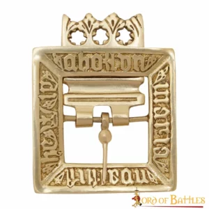 Fibbia in ottone massiccio XV secolo