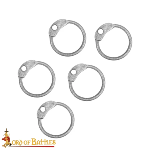 Anelli sfusi, anello tondo, rivetto rotondo, ID 9 mm (1 kg) - immagine 2