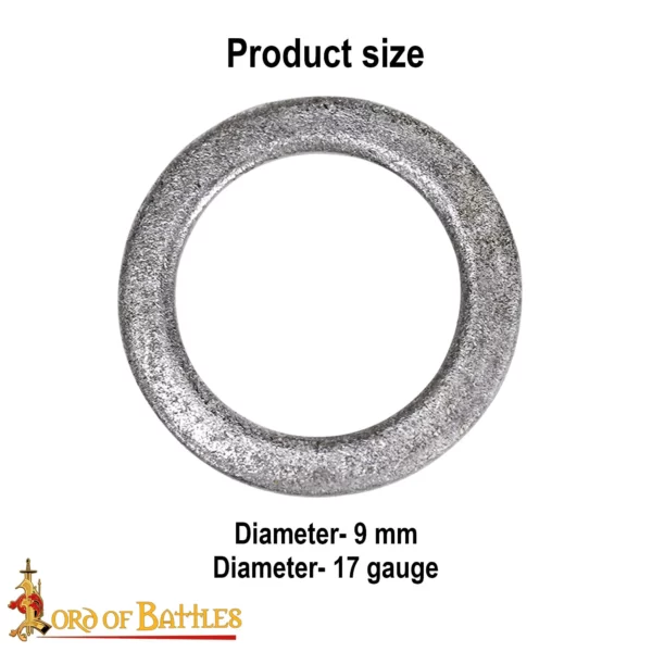 Anelli sfusi, anello piatto chiuso, ID 9 mm (1 kg) - immagine 3
