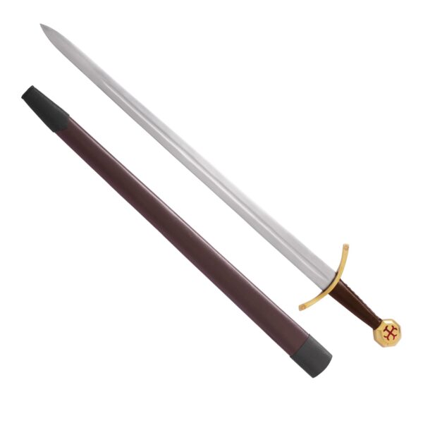 Spada templare con fodero