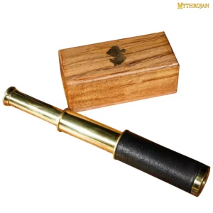 Mini telescopio con scatola in legno