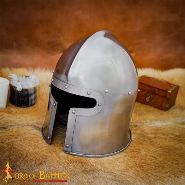Elmo Barbuta italiana, XV secolo, acciaio 1,6 mm - immagine 6