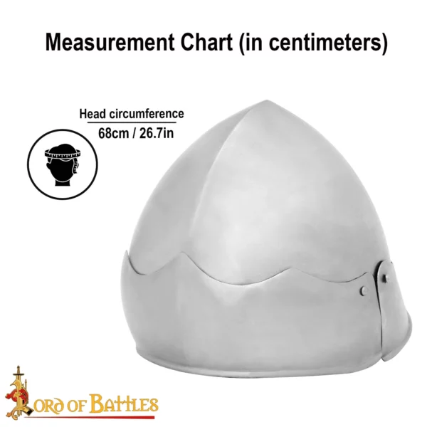 Sallet XV secolo, acciaio dolce 1,2 mm - immagine 2