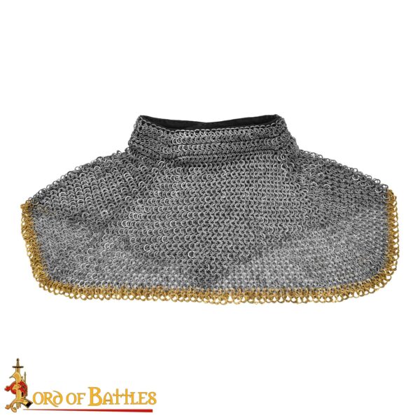 Gorgiera in cotta di maglia, anello piatto - immagine 5