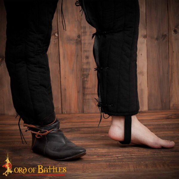 Gambali di gambeson, colore nero - immagine 5