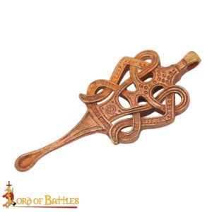 Ciondolo motivi celtici, in bronzo con laccetto