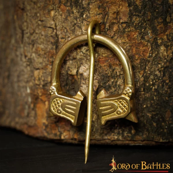 Fibula vichinga in ottone - immagine 4