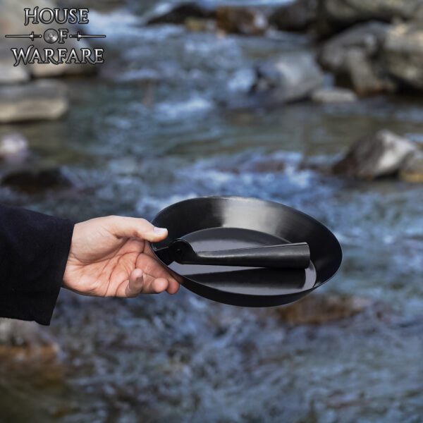 Padella da campo forgiata a mano, acciaio - immagine 2