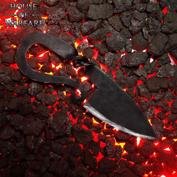 Coltello piccolo multiuso medievale, con fodero - immagine 4