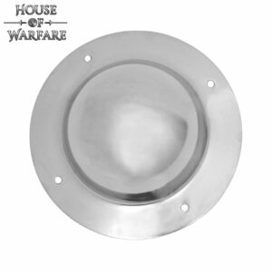 Umbone a 4 fori funzionale con rivetti, acciaio 1,8 mm