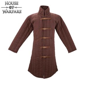 Gambeson allacciatura frontale, marrone