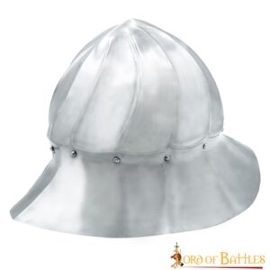 Cappello d’arme Borgognone, XV secolo, acciaio da 1,6 mm