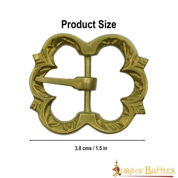 Fibbia  in puro ottone MOD.4 Anticata - immagine 4