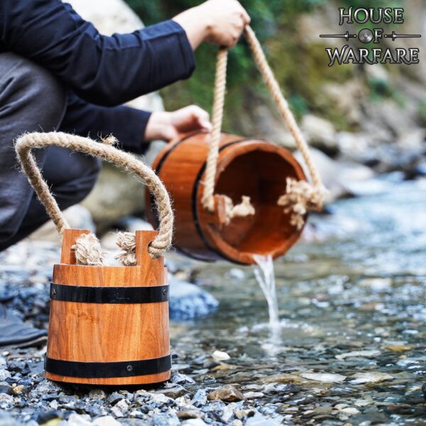 Secchio in legno, funzionale - immagine 2